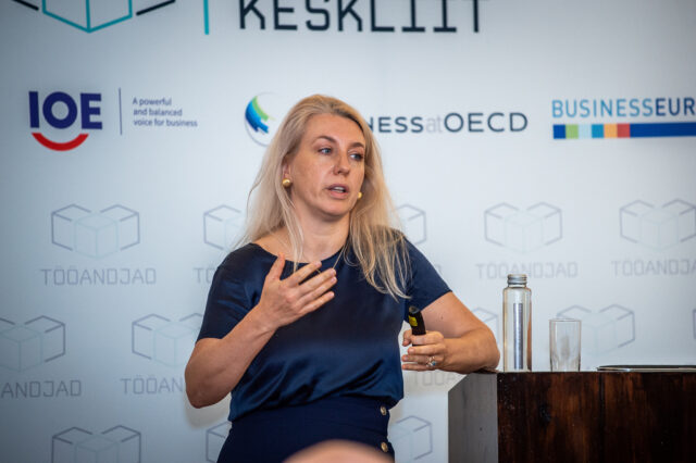 Marja-Liisa Alop, Eesti Tööandjate Keskliidu üldkoosolek 2024. Foto: Maido Parv