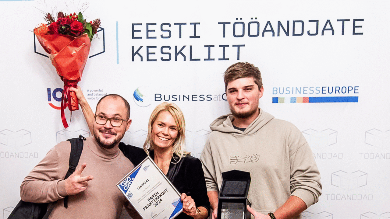 “Parin praktika 2024” konkursil pälvis parima praktikakoha tiili Telia Eesti. Foto: Kaido Parv