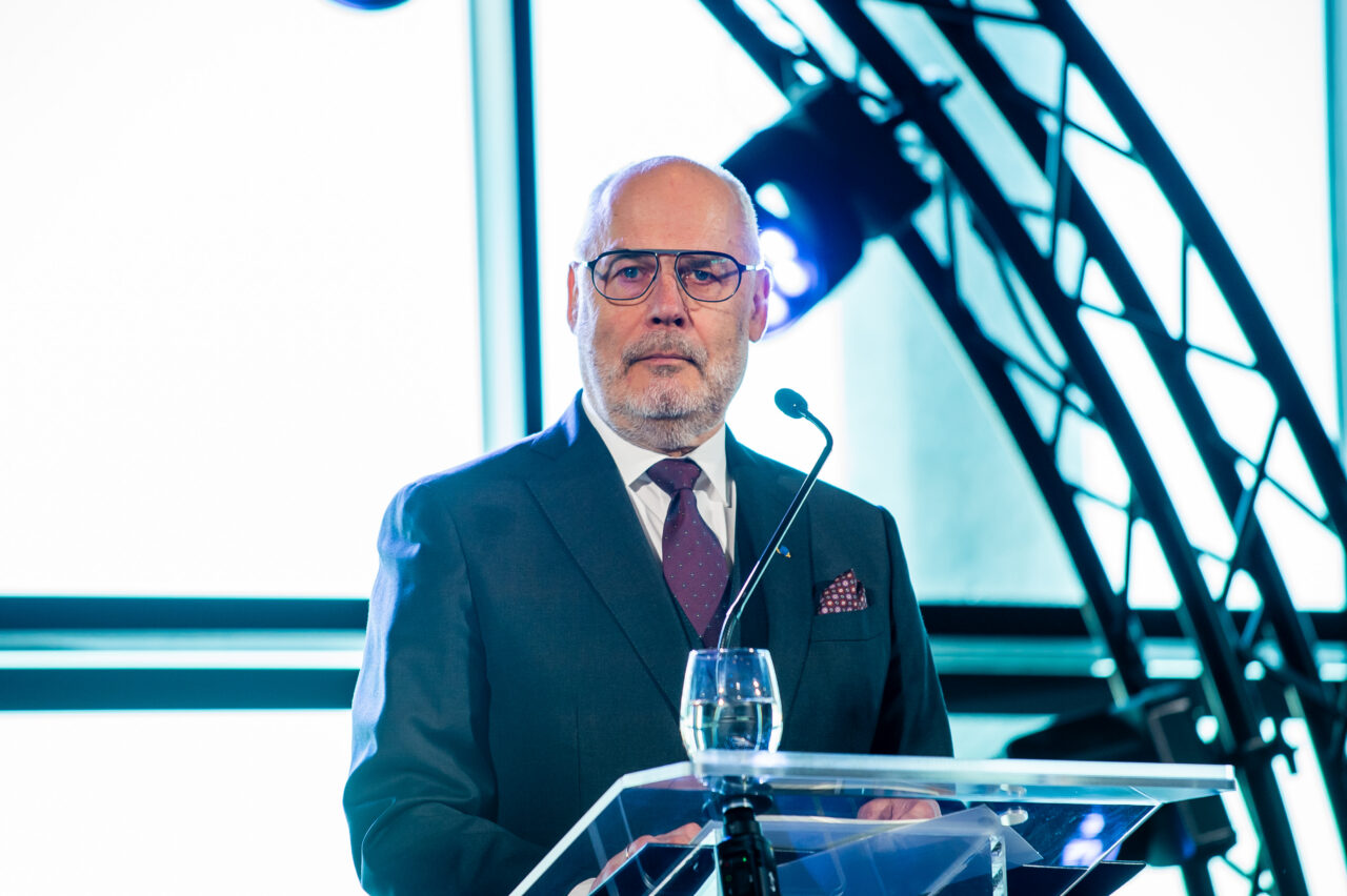 Eesti Vabariigi president Alar Karis majanduskonverentsil “Tuulelohe lend 2026”. Foto: Maido Parv