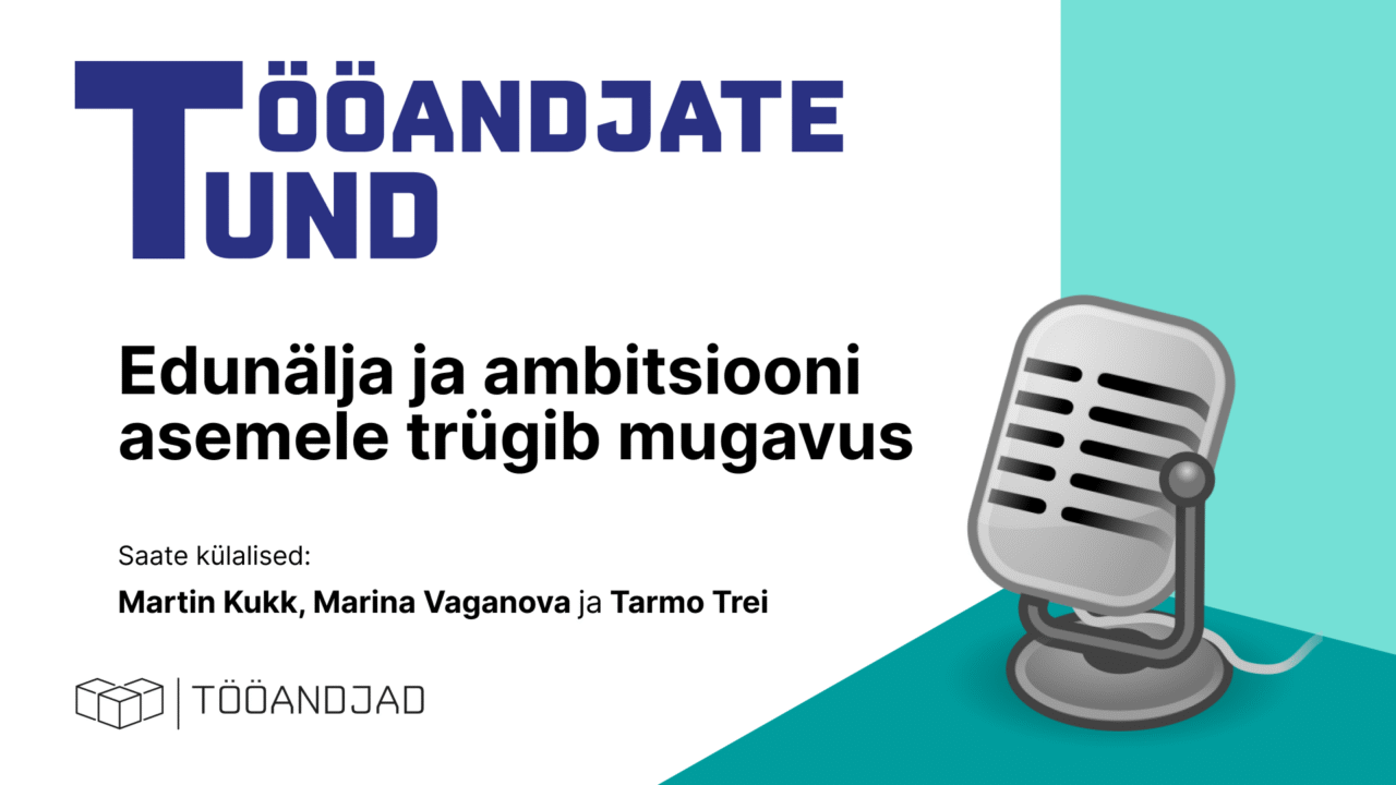 Martin Kukk, Marina Vaganova ja Tarmo Trei arutavad "Tööandjate tund" saates ambitsiooni ja edunälja vähenemist Eestis